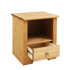 Wohnen Naturholzmöbel|Betten*Landhaus Holzbett & Nachttische - Imressa (dreiteilig)