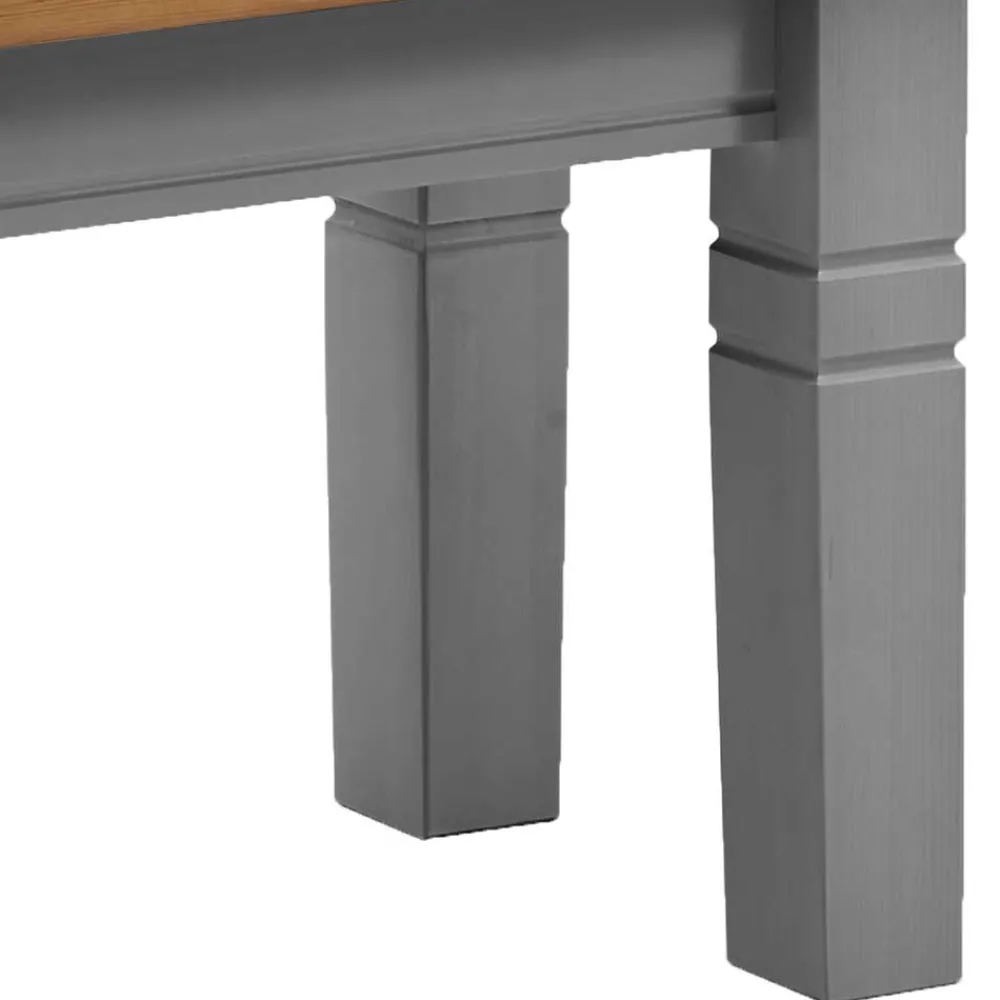 Wohnen Esszimmerbänke|Sitzbank*Landhaus Küchenbank in Laugenfarbig & Grau - Malisha