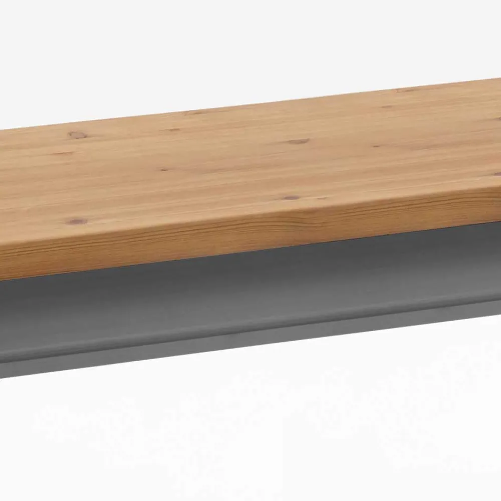 Wohnen Esszimmerbänke|Sitzbank*Landhaus Küchenbank in Laugenfarbig & Grau - Malisha