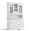 Wohnen Küchenschränke|Esszimmer-Vitrinen*Landhaus Küchenbuffet in Weiß - Indico