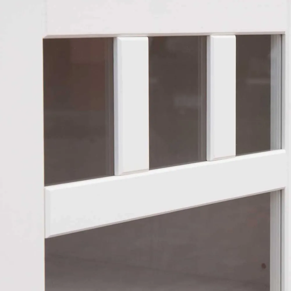 Wohnen Küchenschränke|Esszimmer-Vitrinen*Landhaus Küchenbuffet in Weiß - Indico