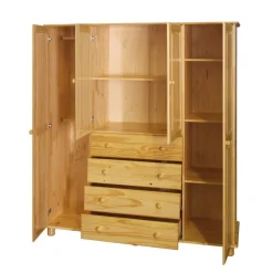 Wohnen Landhaus Kleiderschrank aus Kiefernholz - Lajuna