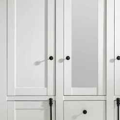 Wohnen Schränke|Kleiderschränke*Landhaus Kleiderschrank Chelles in Weiß mit Spiegel
