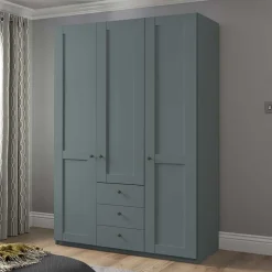 Wohnen Landhaus Kleiderschrank in Graugrün - Rajavo
