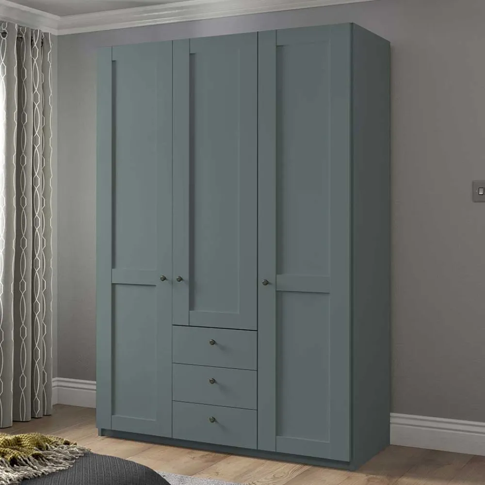 Wohnen Landhaus Kleiderschrank in Graugrün - Rajavo