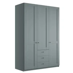 Wohnen Landhaus Kleiderschrank in Graugrün - Rajavo