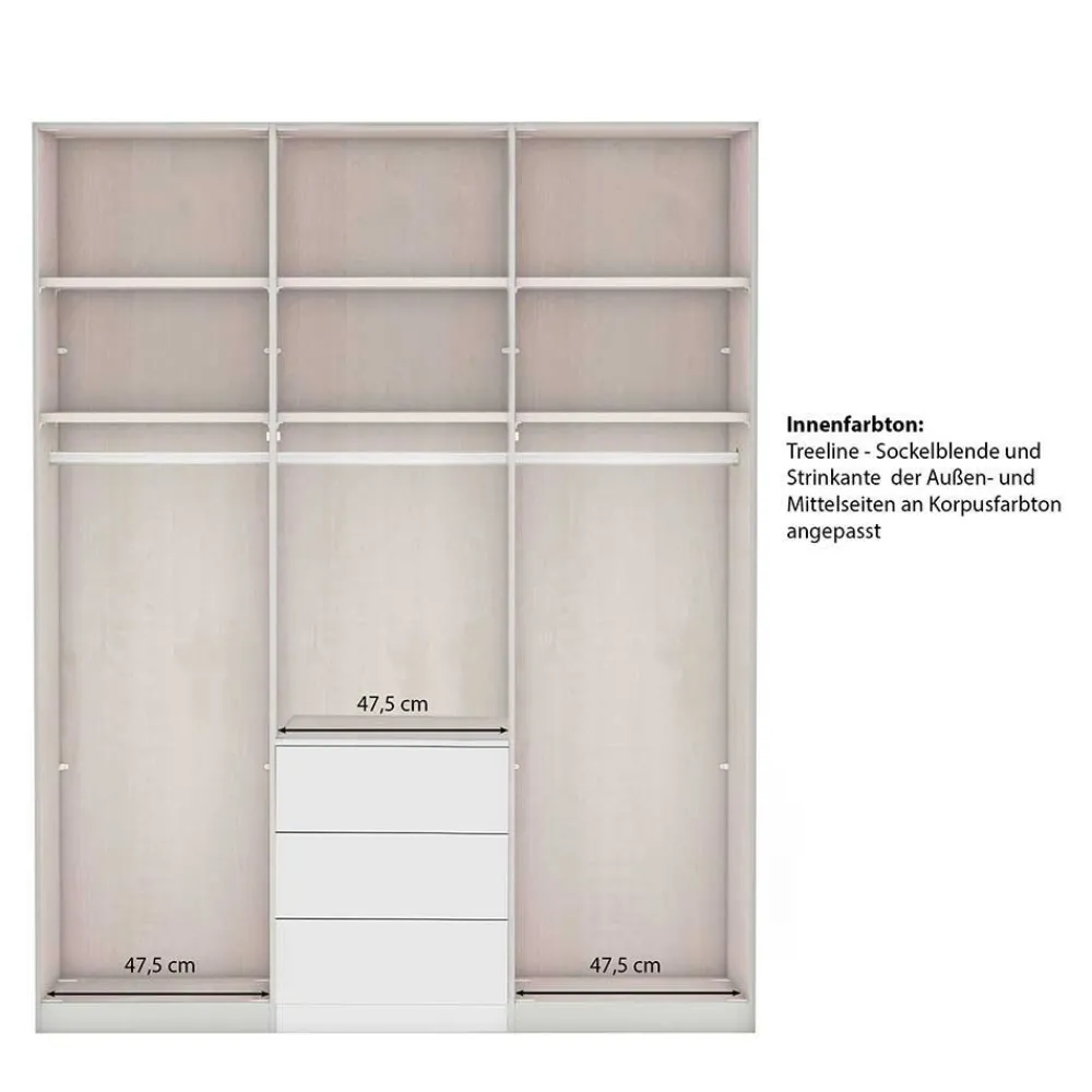 Wohnen Landhaus Kleiderschrank in Graugrün - Rajavo