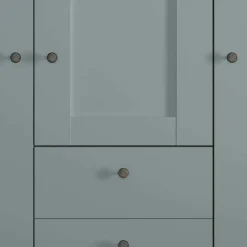 Wohnen Landhaus Kleiderschrank in Graugrün - Rajavo