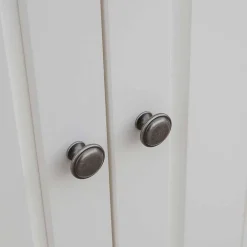 Wohnen Weiße Möbel|Naturholzmöbel*Landhaus Kleiderschrank in Weiß lackiert - Indico