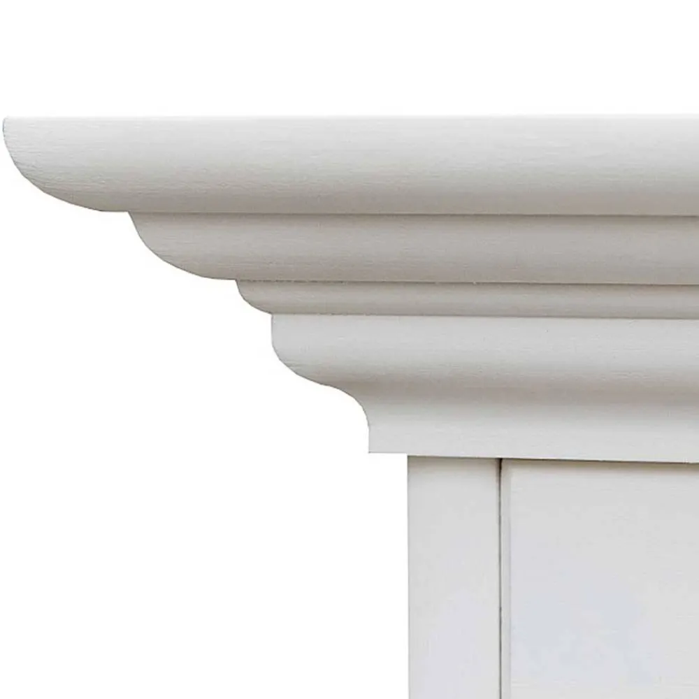 Wohnen Weiße Möbel|Naturholzmöbel*Landhaus Kleiderschrank in Weiß lackiert - Indico