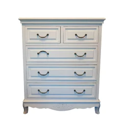 Wohnen Vintage Möbel|Flurkommoden*Landhaus Kommode Liacora in Weiß