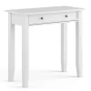 Wohnen Schminktische*Landhaus Konsolentisch mit Schublade in Weiß - Indico