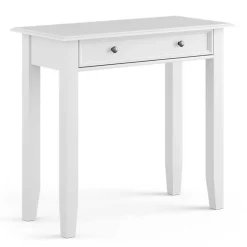 Wohnen Schminktische*Landhaus Konsolentisch mit Schublade in Weiß - Indico