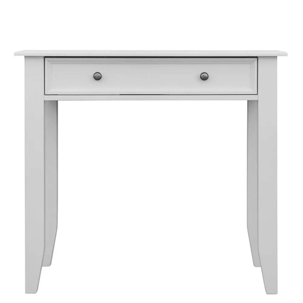 Wohnen Schminktische*Landhaus Konsolentisch mit Schublade in Weiß - Indico