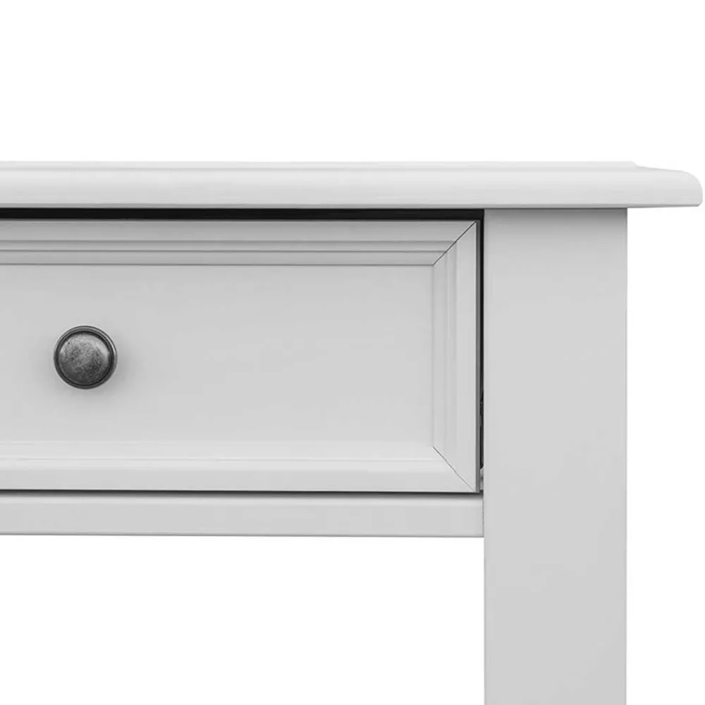 Wohnen Schminktische*Landhaus Konsolentisch mit Schublade in Weiß - Indico