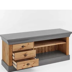 Wohnen Landhaus Lowboard mit 3 Schubladen & 2 Fächern - Eshelas