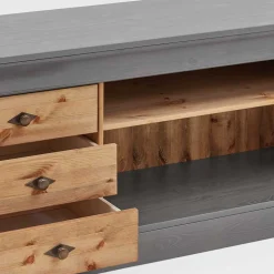 Wohnen Landhaus Lowboard mit 3 Schubladen & 2 Fächern - Eshelas