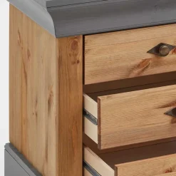 Wohnen Landhaus Lowboard mit 3 Schubladen & 2 Fächern - Eshelas