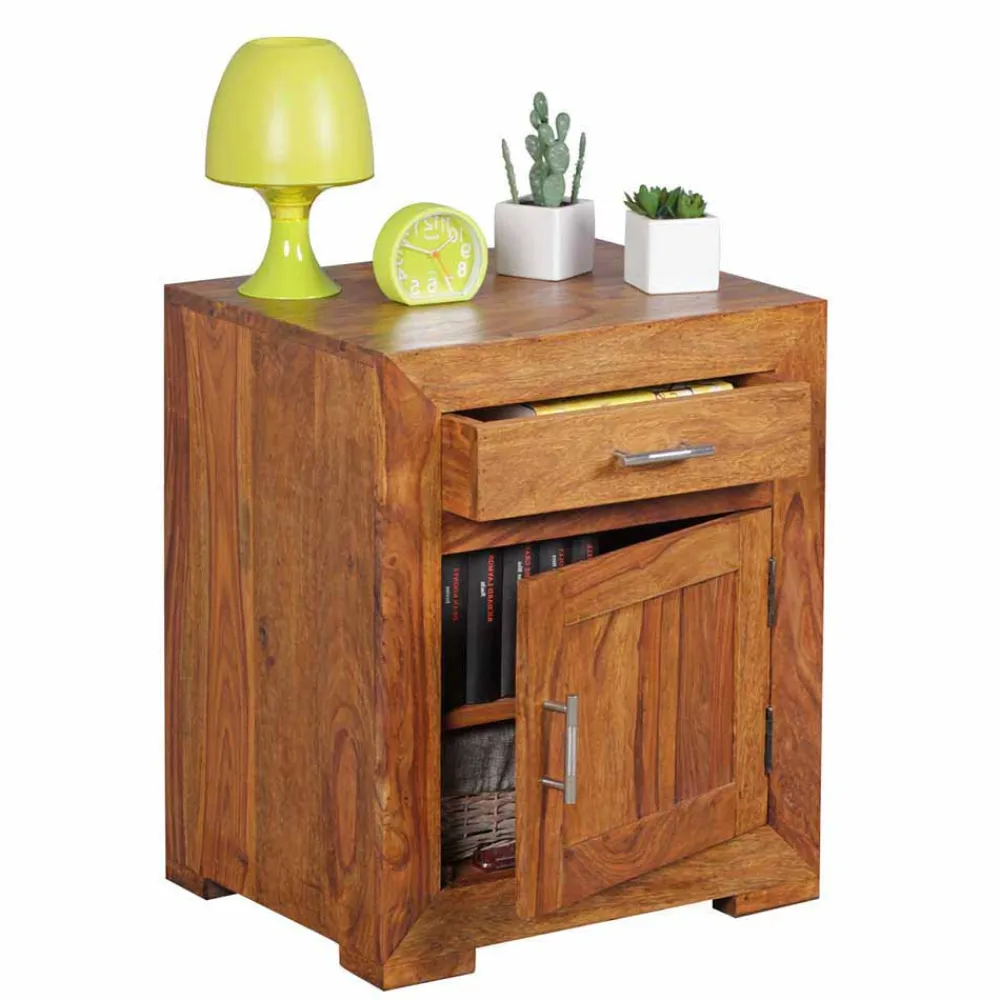 Wohnen Landhaus Nachtkommode Hoslo mit Schublade