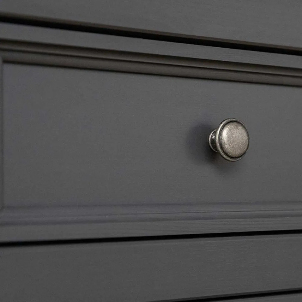 Wohnen Nachttische*Landhaus Nachtkommode in Grau und Eiche - Witenga