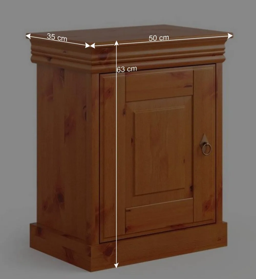 Wohnen Landhaus Nachtschrank in Honigfarben - Lusanne