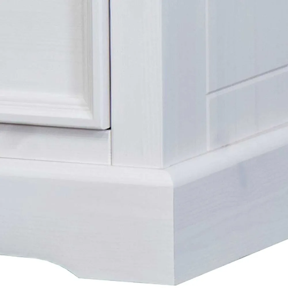 Wohnen Landhaus Nachtschrank in Weiß & Eichefarben - Envicron