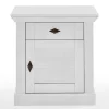 Wohnen Nachttische*Landhaus Nachtschrank in Weiß - Mira