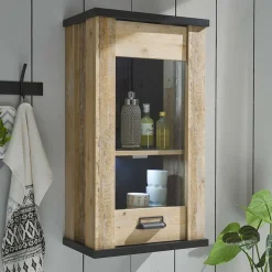 Wohnen Küchenschränke*Landhaus Oberschrank mit Glas Einsatz - Garisa