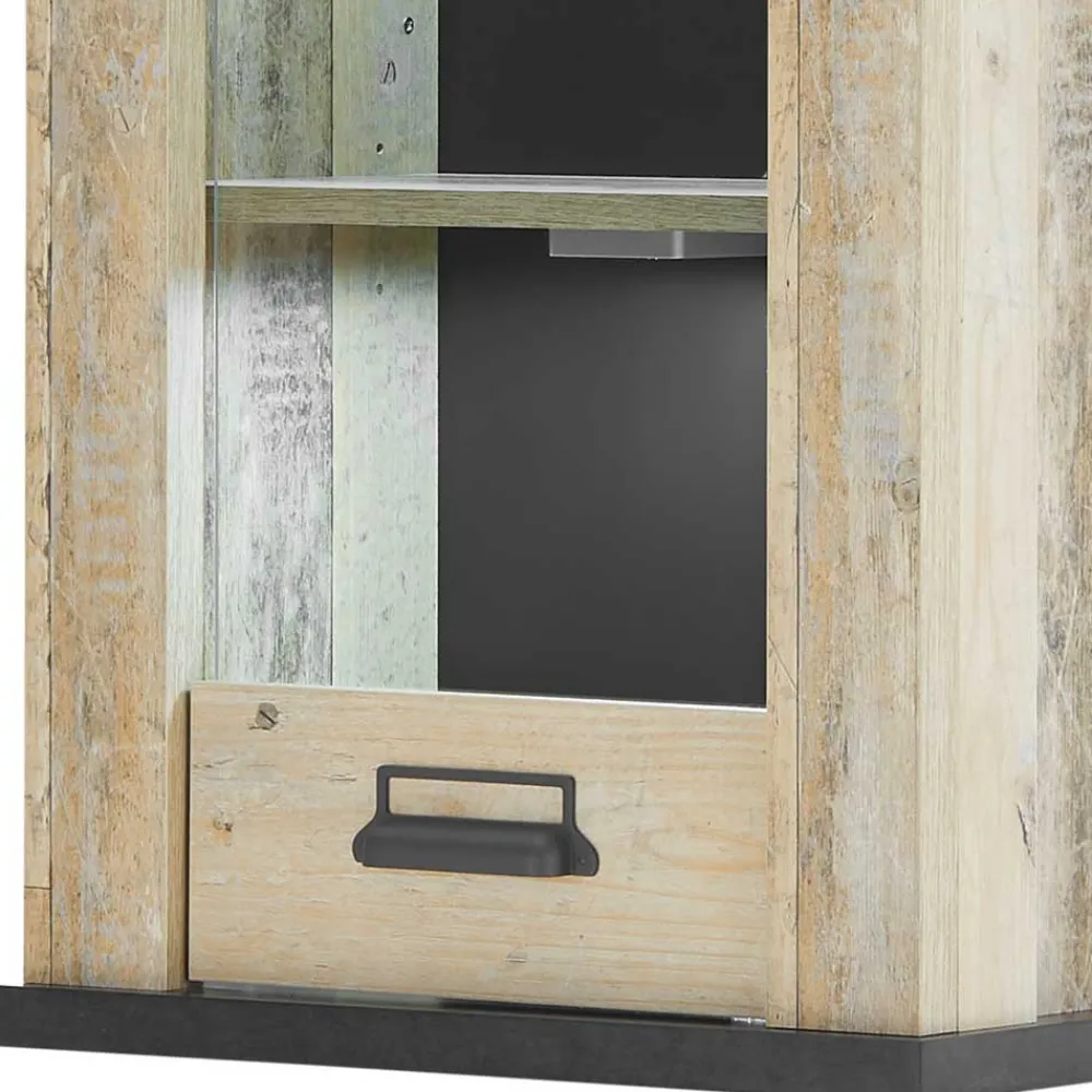 Wohnen Küchenschränke*Landhaus Oberschrank mit Glas Einsatz - Garisa