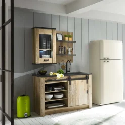 Wohnen Küchenschränke*Landhaus Oberschrank mit Glas Einsatz - Garisa