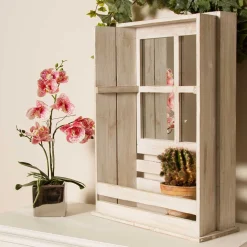 Wohnen Landhaus Regal im Fenster Look - Sialom