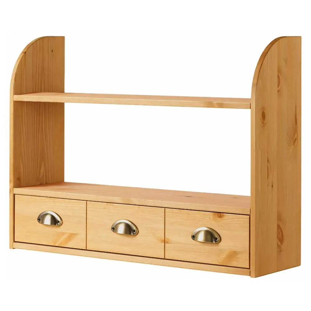 Wohnen Wohnzimmer-Regale|Küchenregale*Landhaus Regal mit 2 Ablagen & 3 Schubladen - Zimoni