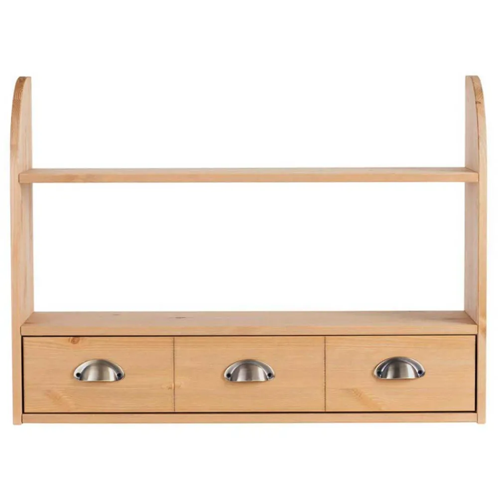 Wohnen Wohnzimmer-Regale|Küchenregale*Landhaus Regal mit 2 Ablagen & 3 Schubladen - Zimoni