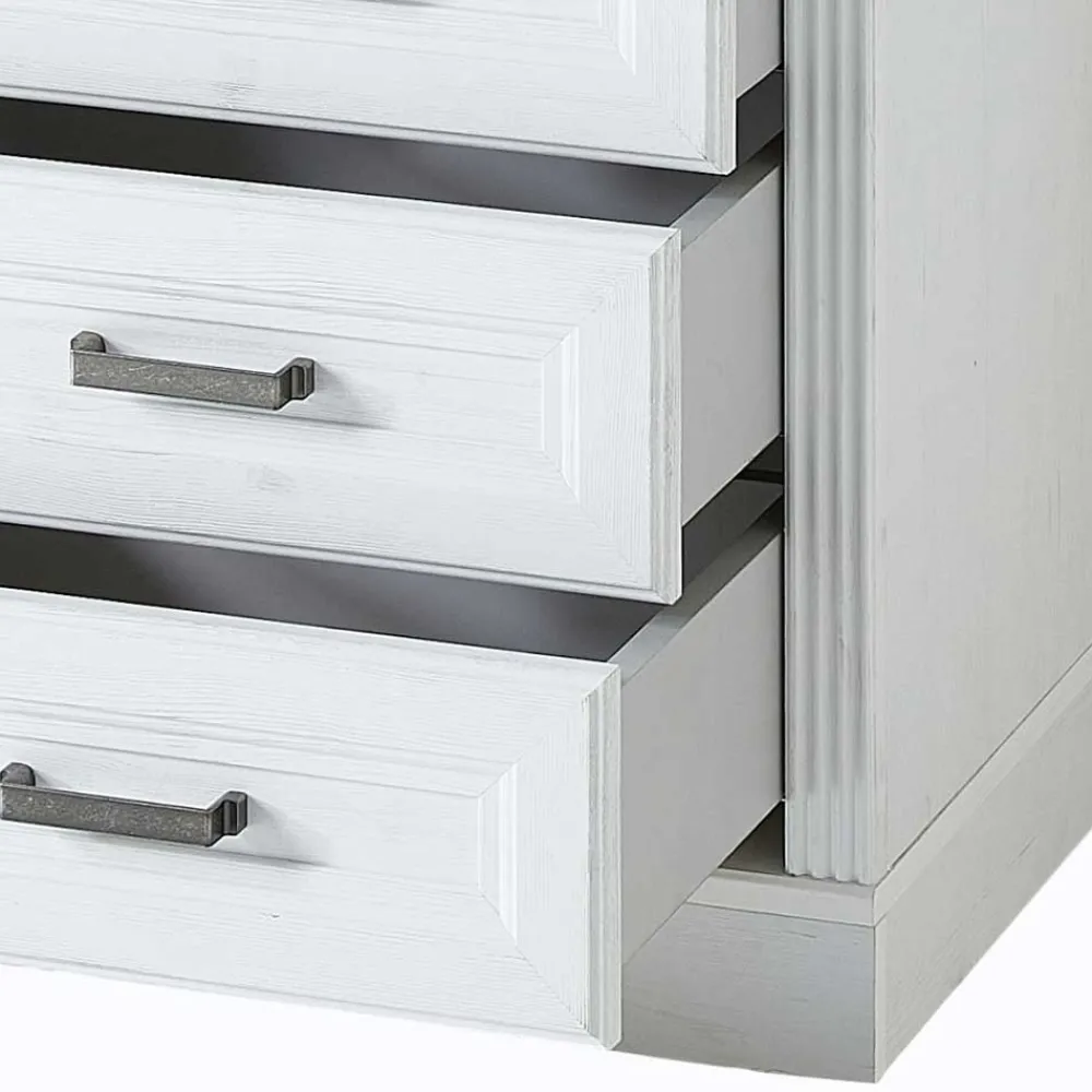 Wohnen Rollcontainer*Landhaus Rollcontainer mit drei Schubladen - Mehady