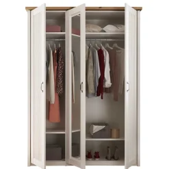 Wohnen Schlafzimmer Komplett*Landhaus Schlafzimmer für eine Person - Malvissa I (dreiteilig)