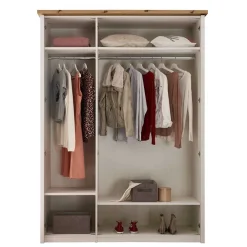 Wohnen Schlafzimmer Komplett*Landhaus Schlafzimmer für eine Person - Malvissa I (dreiteilig)