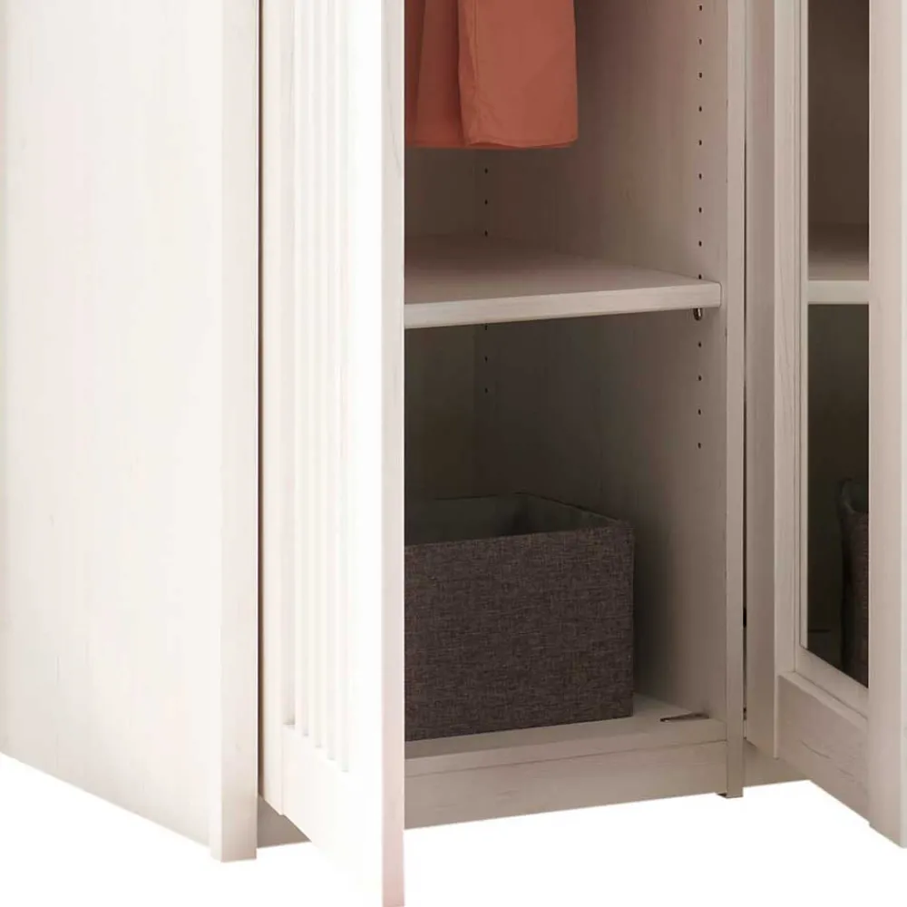 Wohnen Schlafzimmer Komplett*Landhaus Schlafzimmer für eine Person - Malvissa I (dreiteilig)