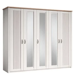 Wohnen Landhaus Schlafzimmer Komplettset - Malvissa (fünfteilig)