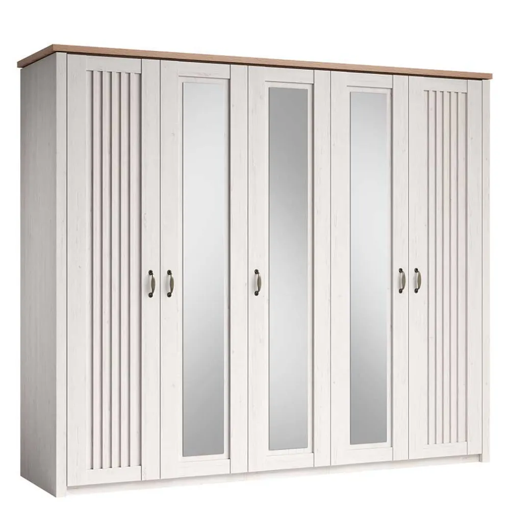 Wohnen Landhaus Schlafzimmer Komplettset - Malvissa (fünfteilig)