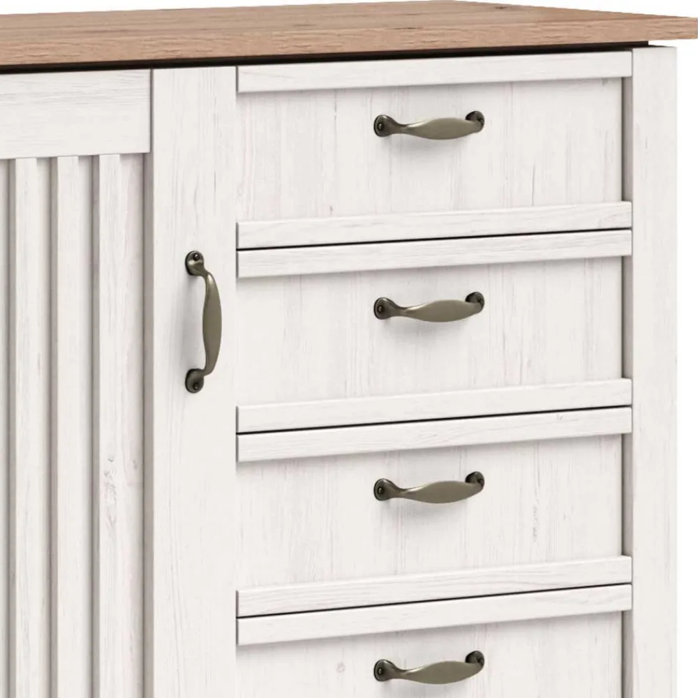 Wohnen Landhaus Schlafzimmer Komplettset - Malvissa (fünfteilig)