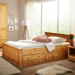 Wohnen Landhaus Schlafzimmer mit Stauraumbett - Imressa (vierteilig)