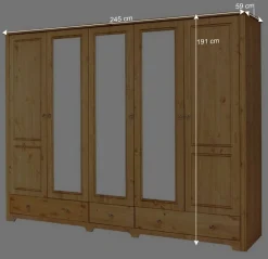 Wohnen Landhaus Schlafzimmer mit Stauraumbett - Imressa (vierteilig)