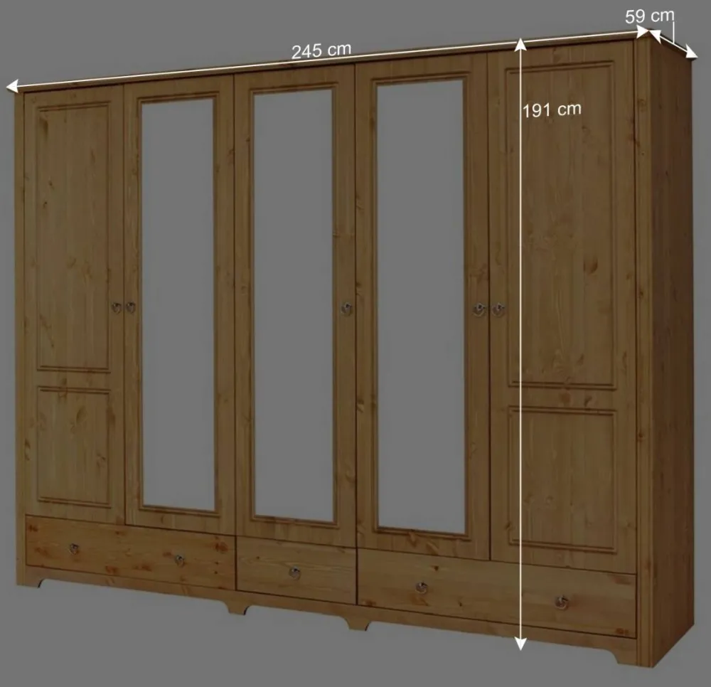 Wohnen Landhaus Schlafzimmer mit Stauraumbett - Imressa (vierteilig)