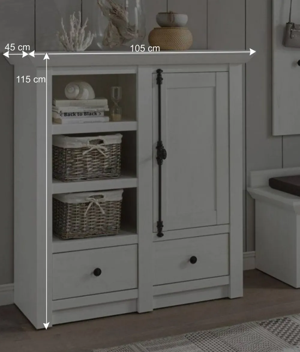 Wohnen Landhaus Schrank in Weiß Touchwood - Chelles