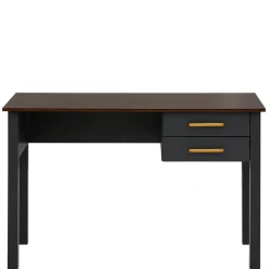 Wohnen Landhaus Schreibtisch in Dunkelgrau - Mivaldana