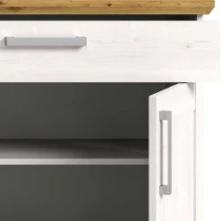 Wohnen Schuhschränke*Landhaus Schuhkommode in Holzoptik Lärche Weiß - Tocella