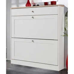 Wohnen Schuhschränke*Landhaus Schuhkommode mit zwei Klappen - Nudion