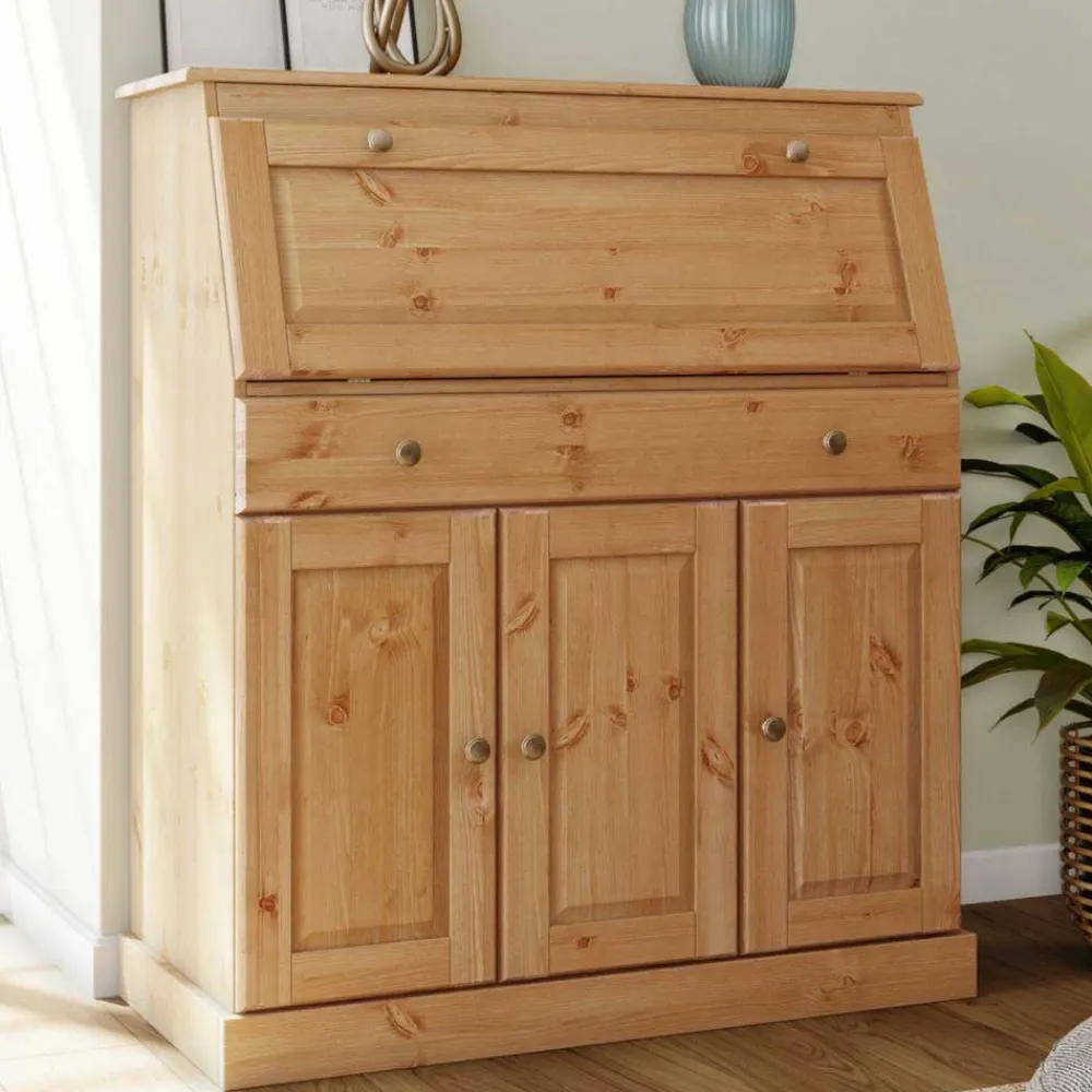 Wohnen Esszimmerschränke*Landhaus Sekretär aus Kiefer Massivholz - Brindusa