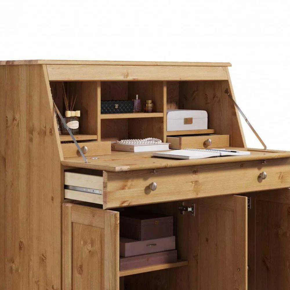 Wohnen Esszimmerschränke*Landhaus Sekretär aus Kiefer Massivholz - Brindusa