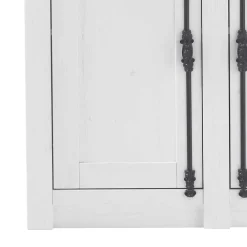 Wohnen Landhausmöbel|Küchenschränke*Landhaus Türen-Kommode in Weiß - Chelles